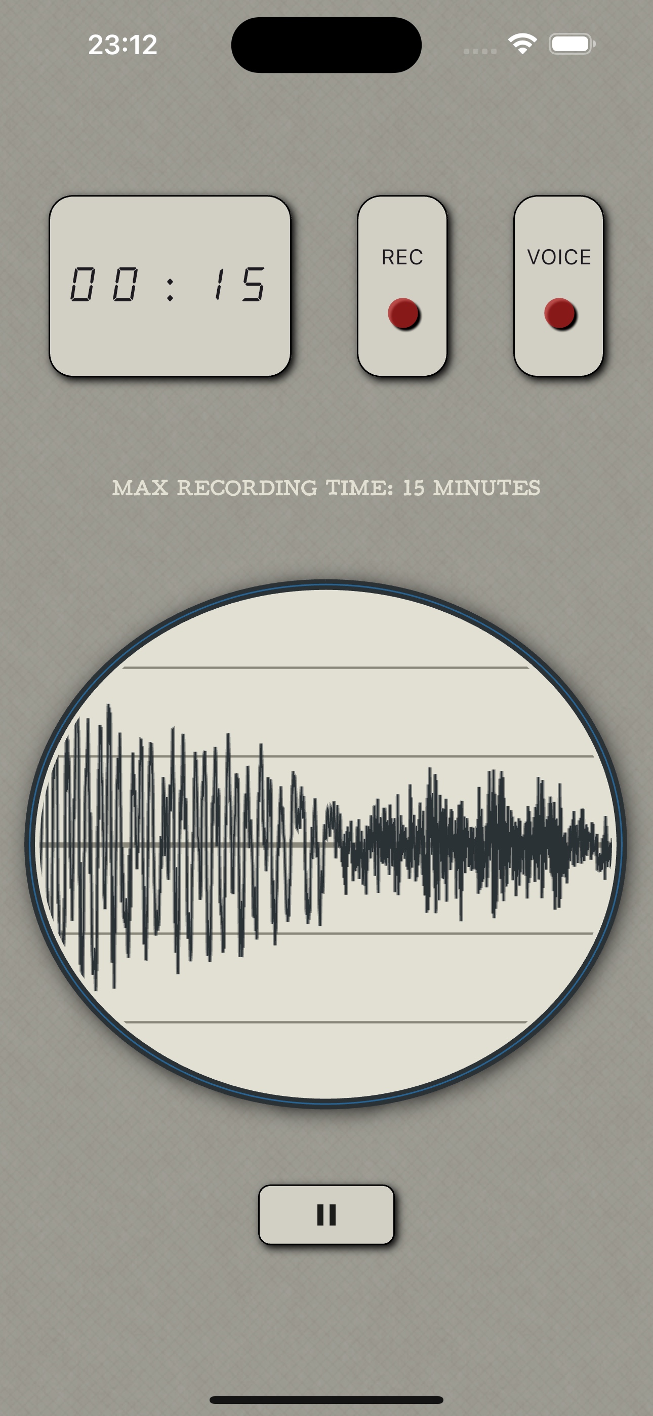 Voice note recorder